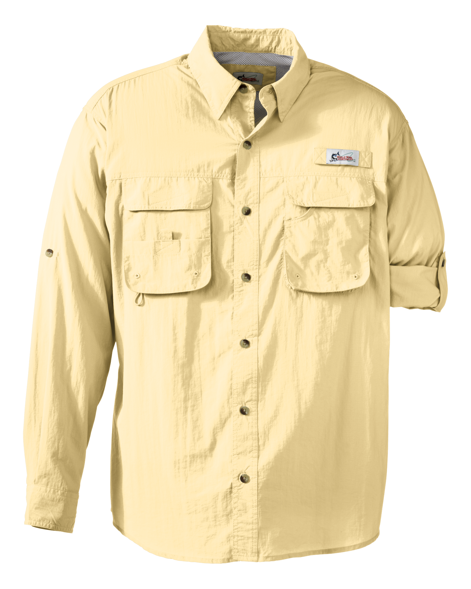 Chemise De Pêche World Wide Sportsman – Homme – S – Gris – Manches Longues Ventilée